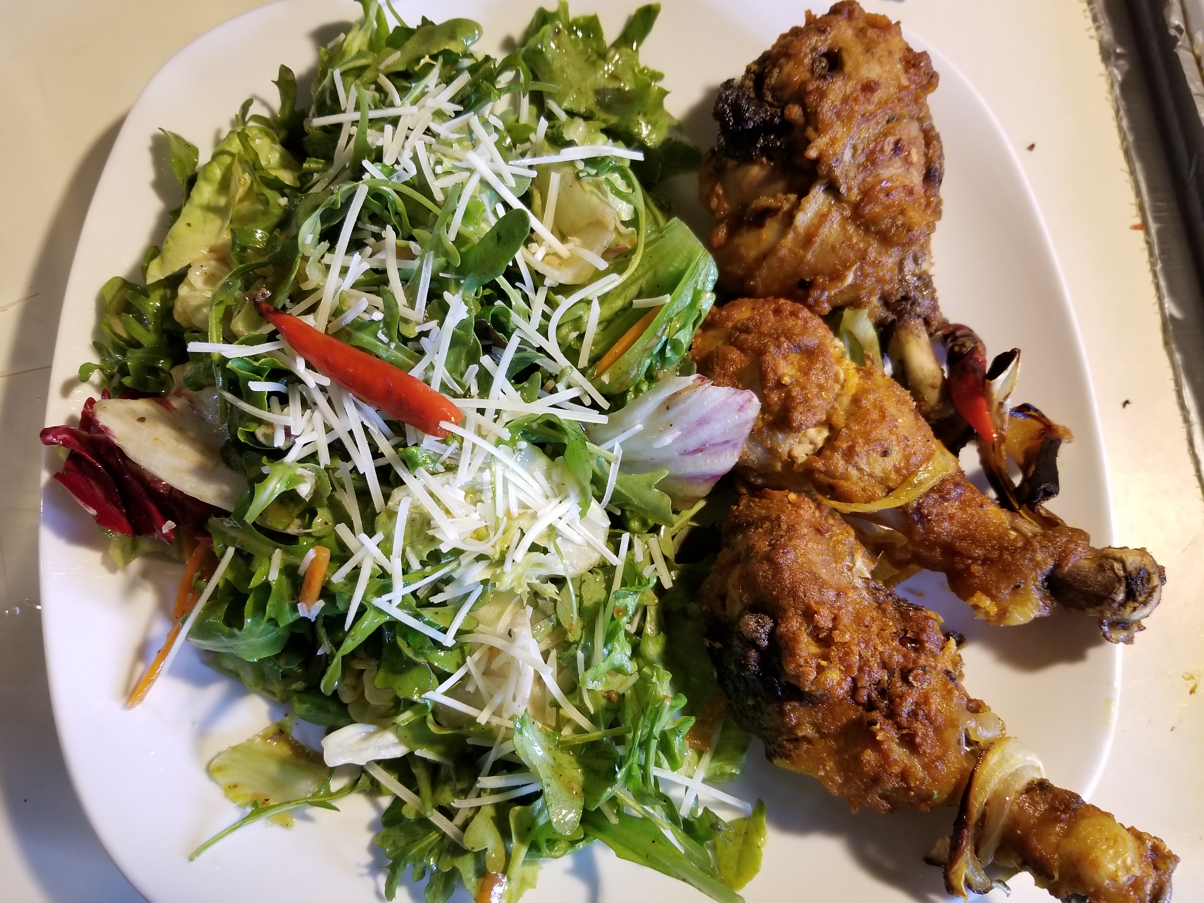 Fried Chicken & Salad