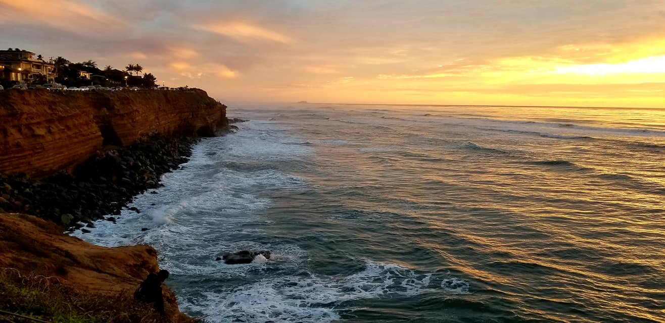 Sunset Cliff Beach, San Diego CA 2019